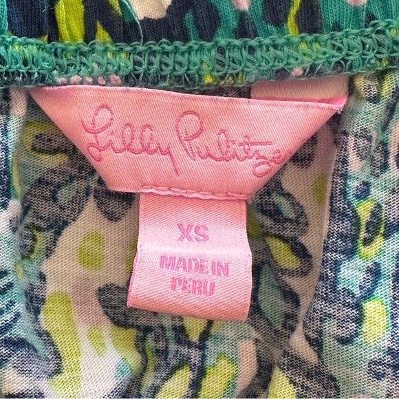 Lilly Pulitzer Windsor Sea Blue Its A Stretch Strapless Dress Giraffe Print - Picture 6 of 9